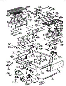 Cooktop parts for Thermador Electric Range PRSE366 from AppliancePartsPros.com