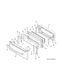 Upper Door parts for Ge Electric Range PS960SL4SS from AppliancePartsPros.com
