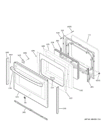 Lower Door parts for Ge Electric Range PS960YP6FS from AppliancePartsPros.com