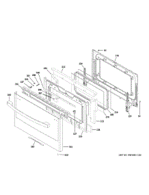 Lower Door parts for Ge Electric Range PS96PZR1SS from AppliancePartsPros.com