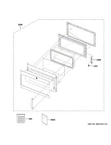 Door Parts parts for Ge Microwave/Hood Combo PSA9240SF6SS from AppliancePartsPros.com