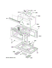 Oven Cavity Parts parts for Ge Microwave/Hood Combo PSA9240SF6SS from AppliancePartsPros.com