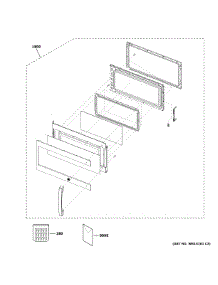 Door Parts parts for Ge Microwave/Hood Combo PSA9240SP1SS from AppliancePartsPros.com