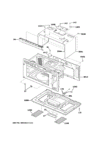 Oven Cavity Parts parts for Ge Microwave/Hood Combo PSA9240SP1SS from AppliancePartsPros.com
