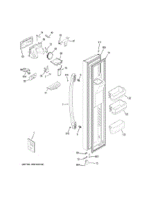 Freezer Door parts for Ge Side-By-Side Refrigerator PSE25KSHNHSS from AppliancePartsPros.com
