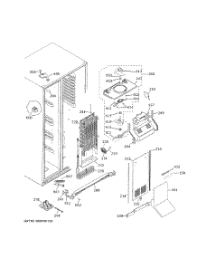 Freezer Section parts for Ge Side-By-Side Refrigerator PSE25KYHHHFS from AppliancePartsPros.com