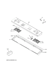 Control Panel parts for Ge Electric Range PSS93BP2TS from AppliancePartsPros.com