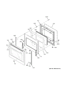 Door parts for Ge Electric Range PSS93BP2TS from AppliancePartsPros.com