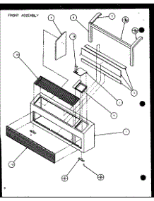 Front Assembly (Ptc07300e / P9999701r) (Ptc07400e / P9806701r) (Ptc07300ec / P9811701r) (Ptc07400ec / P9872401r) parts for Amana Central Air Conditioner PTC07300E/P9999701R from AppliancePartsPros.com