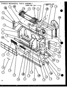 Chassis Mechanical Parts Assembly (Ptc12300e / P9999715r) (Ptc12400e / P9806715r) (Ptc12300ec / P9811715r) (Ptc12400ec / P9872415r) parts for Amana Central Air Conditioner PTC07300EC/P9811701R from AppliancePartsPros.com