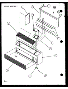 Front Assembly (Ptc15300er / P9812522r) (Ptc15400er / P9872222r) parts for Amana Central Air Conditioner PTC07300ER/P9812501R from AppliancePartsPros.com