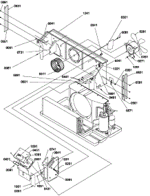 Chassis parts for Amana Heating Cooling Combined Unit PTC093A00HA/P1214101R from AppliancePartsPros.com