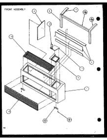 Front Assembly (Ptc12300e / P9999729r) (Ptc12400e / P9806729r) (Ptc12300ec / P9811729r) (Ptc12400ec / P9872429r) parts for Amana Central Air Conditioner PTC09400EC/P9872408R from AppliancePartsPros.com