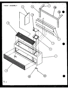 Front Assembly (Ptc15300e / P9999722r) (Ptc15400e / P9806722r) (Ptc15300ec / P9811722r) (Ptc15400ec / P9872422r) parts for Amana Central Air Conditioner PTC09400EC/P9872408R from AppliancePartsPros.com