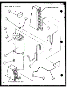 Compressor & Tubing (Ptc09300er / P9812508r) (Ptc09400er / P9872208r) parts for Amana Central Air Conditioner PTC09400ER/P9872208R from AppliancePartsPros.com