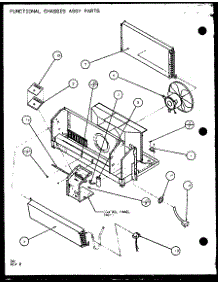 Functional Chassis Assy Parts (Ptc12300er / P9812529r) (Ptc12400er / P9872229r) parts for Amana Central Air Conditioner PTC09400ER/P9872208R from AppliancePartsPros.com