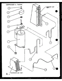 Compressor & Tubing (Ptc15300e / P9999722r) (Ptc15400e / P9806722r) (Ptc15300ec / P9811722r) (Ptc15400ec / P9872422r) parts for Amana Central Air Conditioner PTC12300E/P9999715R from AppliancePartsPros.com