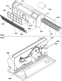 Front / Chassis parts for Amana Heating Cooling Combined Unit PTC123A50BB/P1225502R from AppliancePartsPros.com