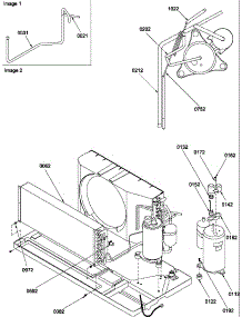 Compressor / Tubing parts for Amana Heating Cooling Combined Unit PTC123A50BB/P1225502R from AppliancePartsPros.com
