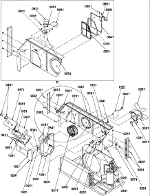 Chassis parts for Amana Heating Cooling Combined Unit PTC123A50JB/P1225702R from AppliancePartsPros.com
