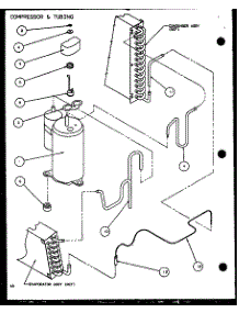 Compressor & Tubing (Ptc12300e / P9999715r) (Ptc12400e / P9806715r) (Ptc12300ec / P9811715r) (Ptc12400ec / P9872415r) parts for Amana Central Air Conditioner PTC12400EC/P9872415R from AppliancePartsPros.com