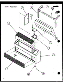 Front Assembly (Ptc07300er / P9882501r) (Ptc07400er / P9872201r) parts for Amana Central Air Conditioner PTC12400ER/P9872115R from AppliancePartsPros.com