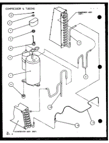 Compressor & Tubing (Ptc15300er / P9812522r) (Ptc15400er / P9872222r) parts for Amana Central Air Conditioner PTC12400ER/P9872115R from AppliancePartsPros.com