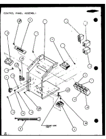 Control Panel Assembly (Ptc07400er / P9872201r) (Ptc07300er / P9812501r) parts for Amana Central Air Conditioner PTC12400ER/P9872129R from AppliancePartsPros.com