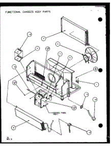 Functional Chassis Assy Parts (Ptc15300er / P9812522r) (Ptc15400er / P9872222r) parts for Amana Central Air Conditioner PTC12400ER/P9872129R from AppliancePartsPros.com