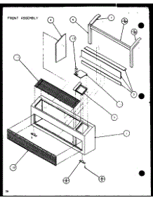 Front Assembly (Ptc12300er / P9812515r) (Ptc12400er / P9872215r) parts for Amana Central Air Conditioner PTC12400ER/P9872215R from AppliancePartsPros.com