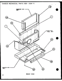 Chassis Mechanical Parts Assy (Ptc12300er / P9812615r) (Ptc12400er / P9872115r) parts for Amana Central Air Conditioner PTC12400ER/P9872215R from AppliancePartsPros.com
