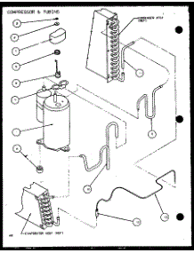 Compressor & Tubing (Ptc12300er / P9812515r) (Ptc12400er / P9872215r) parts for Amana Central Air Conditioner PTC12400ER/P9872215R from AppliancePartsPros.com