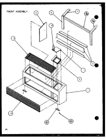 Front Assembly (Ptc12300er / P9812529r) (Ptc12400er / P9872229r) parts for Amana Central Air Conditioner PTC12400ER/P9872215R from AppliancePartsPros.com