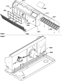 Front / Chassis parts for Amana Heating Cooling Combined Unit PTC124A35AA/P1223503R from AppliancePartsPros.com