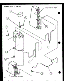 Compressor & Tubing (Ptc07300e / P9999701r) (Ptc07400e / P9806701r) (Ptc07300ec / P9811701r) (Ptc07400ec / P9872401r) parts for Amana Central Air Conditioner PTC15300E/P9999722R from AppliancePartsPros.com