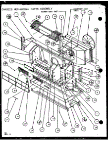 Chassis Mechanical Parts Assembly (Ptc15300e / P9999722r) (Ptc15400e / P9806722r) (Ptc15300ec / P9811722r) (Ptc15400ec / P9872422r) parts for Amana Central Air Conditioner PTC15300E/P9999722R from AppliancePartsPros.com