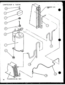 Compressor & Tubing (Ptc12300er / P9812529r) (Ptc12400er / P9872229r) parts for Amana Central Air Conditioner PTC15300ER/P9812522R from AppliancePartsPros.com