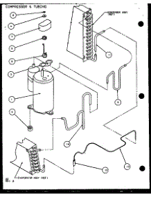 Compressor & Tubing (Ptc12300e / P9999729r) (Ptc12400e / P9806729r) (Ptc12300ec / P9811729r) (Ptc12400ec / P9872429r) parts for Amana Central Air Conditioner PTC15400E/P9806722R from AppliancePartsPros.com
