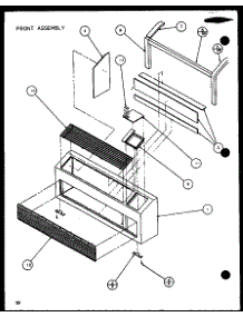 Front Assembly (Ptc09300er / P9812508r) (Ptc09400er / P9872208r) parts for Amana Central Air Conditioner PTC15400ER/P9872222R from AppliancePartsPros.com
