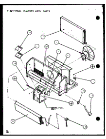 Functional Chassis Assy Parts (Ptc12300er / P9812515r) (Ptc12400er / P9872215r) parts for Amana Central Air Conditioner PTC15400ER/P9872222R from AppliancePartsPros.com
