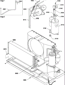 Compressor / Tubing parts for Amana Heating Cooling Combined Unit PTC154A00HA/P1214106R from AppliancePartsPros.com
