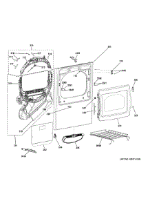 Front Panel & Door parts for Ge Dryer PTD60GBPR0DG from AppliancePartsPros.com