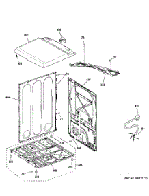 Cabinet & Top Panel parts for Ge Dryer PTD60GBSR0WS from AppliancePartsPros.com