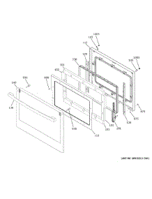 Upper Door parts for Ge Electric Wall Oven PTD7000FN2DS from AppliancePartsPros.com