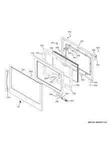 Lower Door parts for Ge Electric Wall Oven PTD700RSN1SS from AppliancePartsPros.com