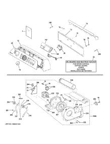 Backsplash, Blower & Motor Assembly parts for Ge Dryer PTD70EBST0WS from AppliancePartsPros.com