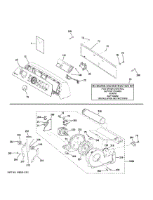 Backsplash, Blower & Motor Assembly parts for Ge Dryer PTD70GBPT0DG from AppliancePartsPros.com