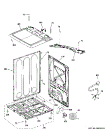 Cabinet & Top Panel parts for Ge Dryer PTD70GBPT0RS from AppliancePartsPros.com