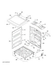 Cabinet & Top Panel parts for Ge Dryer PTD90EBPT0DG from AppliancePartsPros.com