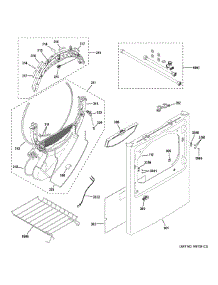 Front Panel parts for Ge Dryer PTD90EBPT0RS from AppliancePartsPros.com